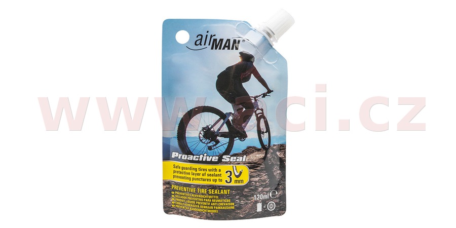 AIRMAN těsnící hmota pro jízdní kola, elektrokola, koloběžky (prevence proti defektu) Proactive Seal (120 ml)