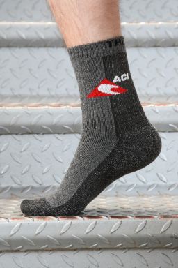 Ponožky černošedé termo, silné ACI (1 pár)