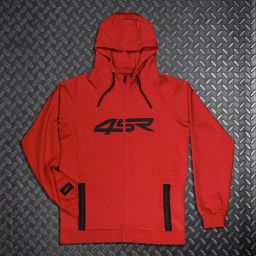 Mikina 4SR Hoodie Logo Zip Red