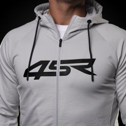 Mikina 4SR Hoodie Logo Zip Grey