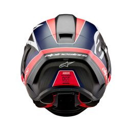 Prilba SUPERTECH R10 TEAM, ALPINESTARS (matný karbon/červená fluo/modrá/bílá) 2025