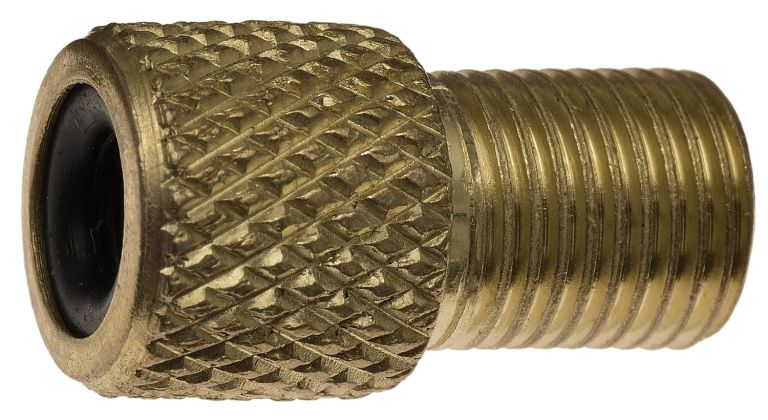 Redukce se šroubením z galuskového ventilku (Presta) na auto ventilek (Schrader) vč. těsnění, OXFORD