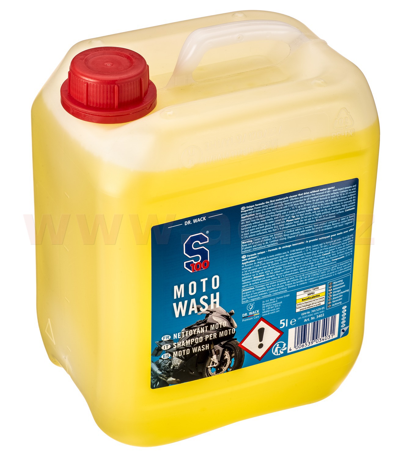 S100 čistič motocyklu - Motorcycle Total Cleaner 5 l