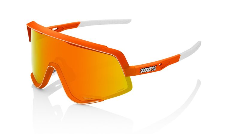 Slnečné okuliare GLENDALE Soft Tact Neon Orange, 100% (HIPER červené sklo)