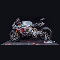Textilné koberec pod motocykel RACE L, OXFORD (rozmer 200 x 100 cm, spĺňajúce předpisy FIM)