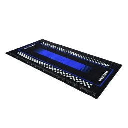 Textilné koberec pod motocykel PITLANE YAMA BLUE L, OXFORD (modrá/černá, rozmer 200 x 100 cm, spĺňajúce předpisy FIM)