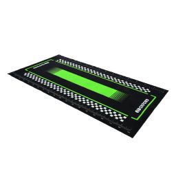 Textilné koberec pod motocykel PITLANE GREEN L, OXFORD (zelená/černá, rozmer 200 x 100 cm, spĺňajúce předpisy FIM)