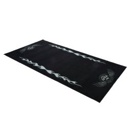 Textilné koberec pod motocykel FLAME L, OXFORD (šedá/černá, rozmer 200 x 100 cm, spĺňajúce předpisy FIM)