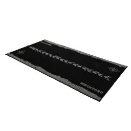 Textilné koberec pod motocykel ADVENTURE L, OXFORD (šedá/černá, rozmer 200 x 100 cm, spĺňajúce předpisy FIM)