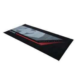 Textilné koberec pod motocykel Šport L, OXFORD (červená/šedá/černá, rozmer 200 x 100 cm, spĺňajúce předpisy FIM)