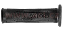 Gripy Šport, OXFORD (čierna guma, tvrdosť gumy medium, na riadidlá o priemeru 22 mm, pár)