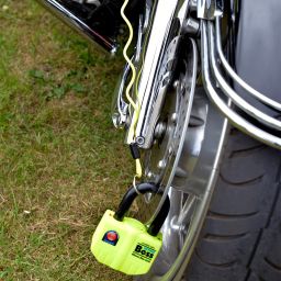 Pripomínač kotúčového zámku MINDER CABLE, OXFORD (reflexné žltý, priemer lanka 4 mm, 1 ks)