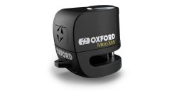 Zámok kotúčové brzdy Micro XA5, OXFORD (integrovaný alarm, čierny, priemer čapu 5,5 mm)