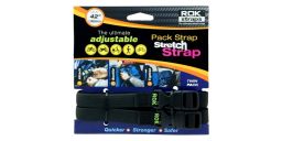 Zavazadlové popruhy MD nastaviteľné, ROK STRAPS (čierna, šírka 16 mm, pár)