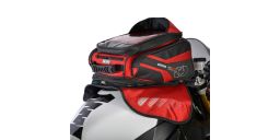 Tankbag na motocykel M30R, OXFORD (černý/červený, s magnetickú základňou, objem 30 l)