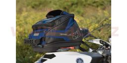 Tankbag na motocykel Q4R QR, OXFORD (černý/modrý, s rýchloupínacím systémom na viečka nádrže, objem 4 l)