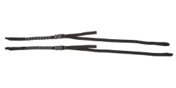 Zavazadlové popruhy LD Commuter nastaviteľné, ROK STRAPS (čierna a reflexnými prvky, šírka 12 mm, pár)