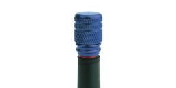Kovové čiapočky ventilkov, OXFORD (modrý elox, pár)
