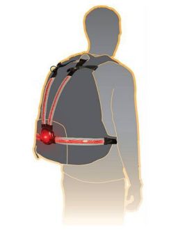 Svetelný pás Commuter X4 s LED svetlom pre aktívny ochranu, OXFORD (na telo alebo& na batoh, svetelný tok 30 až 70 lm)