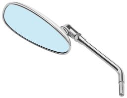 Spätné zrkadlo chrómové (tŕň priemer 10 mm), Q-TECH (chróm), L=P