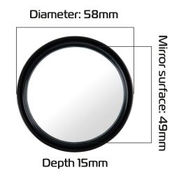 Adaptéry zrkadiel s nastavením pre redukci mŕtveho uhla, OXFORD (priemer zrkadlá 58 mm, pár)