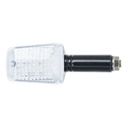Smerovka LED hranatý krátky, OXFORD (číre sklíčko, čierny plášť, pár)