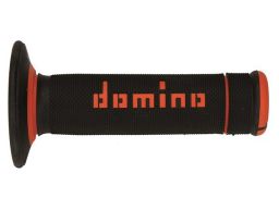 Gripy A190 (offroad) dĺžka 123 + 120 mm, DOMINO (čierno-oranžové)