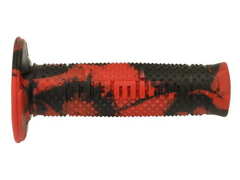 Gripy A260 SNAKE (offroad) dĺžka 120 mm, DOMINO (červeno-černé)