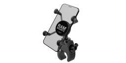 Kompletné sestava držiaku pre menšie telefóny X-Grip sa "Snap-Link Tough-Claw" upínaním na riadidlá, RAM Mounts
