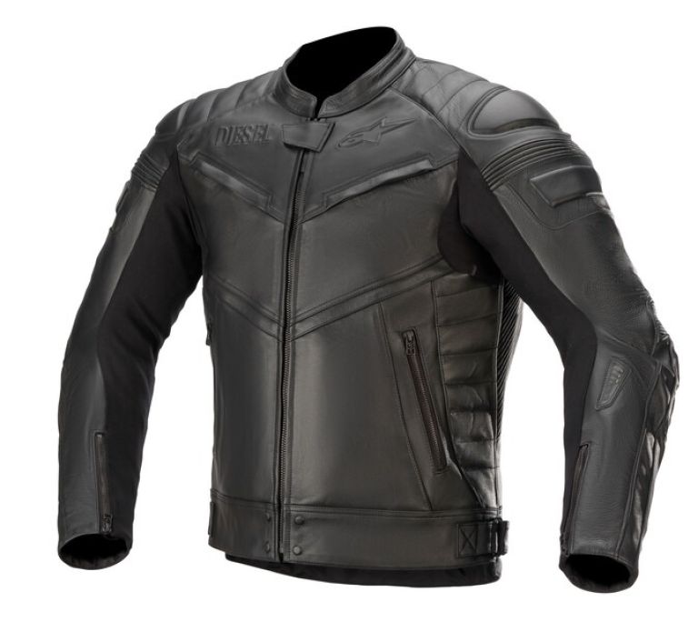 Bunda SHIRO kolekce DIESEL JEANS, TECH-AIR kompatibilný, ALPINESTARS (čierna)
