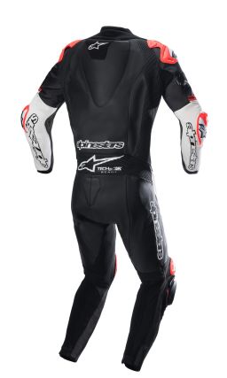 Jednodielna kombinéza GP TECH 4, TECH-AIR kompatibilný, ALPINESTARS (černá/bílá/červená fluo) 2025