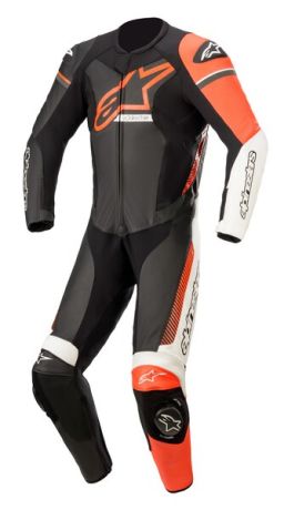Jednodielna kombinéza GP FORCE PHANTOM, TECH-AIR 5 kompatibilný, ALPINESTARS (černá/bílá/červená fluo)