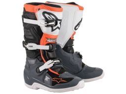 Topánky TECH 7 S, ALPINESTARS, detské (černá/šedá/bílá/oranžová fluo) 2024