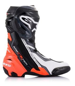 Topánky SUPERTECH R, ALPINESTARS (černá/červená fluo/bílá/šedá) 2025