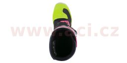 Topánky TECH 3S YOUTH, ALPINESTARS, detské (černá/modrá/růžová/žlutá fluo)