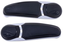Slidery špičky pre topánky SMX PLUS verzia do roku 2012, ALPINESTARS (černé/bílé, pár)