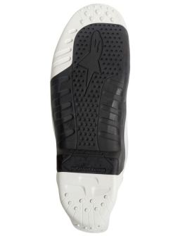 Podrážky pre topánky TECH 10 model 2014 až 2018, ALPINESTARS (černé/bílé, pár)