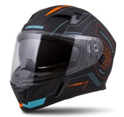 Prilba Integral 3.0 Turbohead, CASSIDA (čierna matná/oranžová/modrá, plexi s prípravou pre Pinlock)