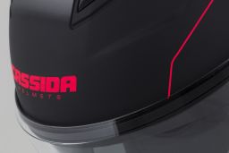 Prilba Jet Tech RoxoR, CASSIDA (čierna matná/červená fluo/šedá)
