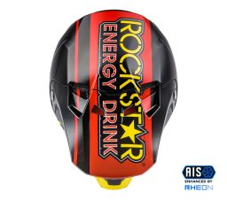 Prilba FORMULA CC ROCKSTAR, (černá,červená/žlutá)