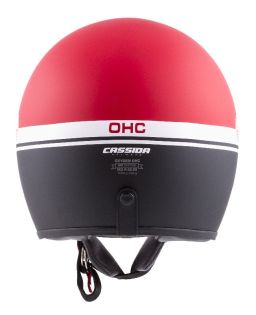 Prilba Oxygen Jawa OHC, CASSIDA (červená matná/černá/bílá)