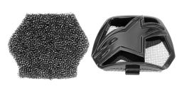 Kryt bradové ventilácia pre prilby SUPERTECH S-M10 a S-M8, ALPINESTARS (čierna, vr. uhlíkového filtra, verzia ECE 22.05)