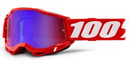 ACCURI 2, 100% okuliare červené, zrkadlové červené/modré plexi