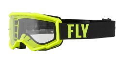 Okuliare FOCUS, FLY RACING (Hi-vis/černá)