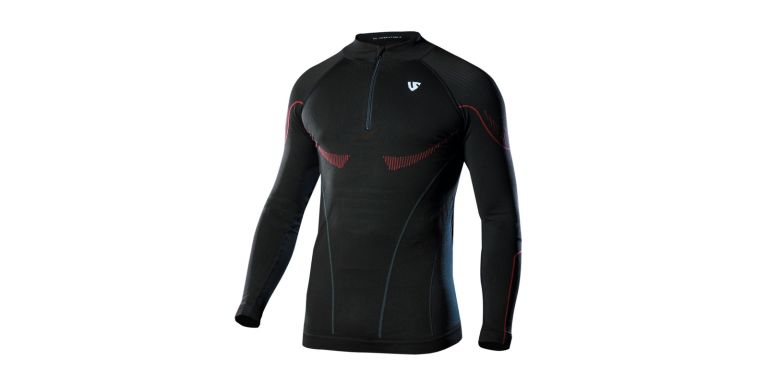 Termotriko s dlhým rukávom Hero Long sleeve ZIP - warm, UNDERSHIELD (čierna)