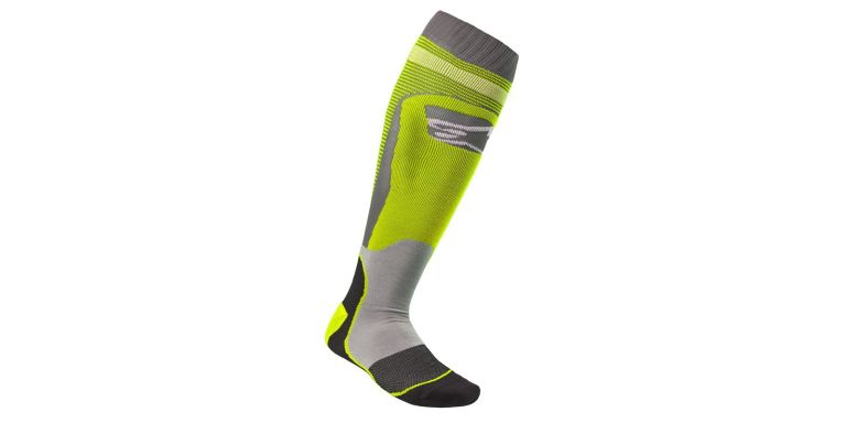 Ponožky MX PLUS-1, ALPINESTARS (žltá fluo/šedá) 2023
