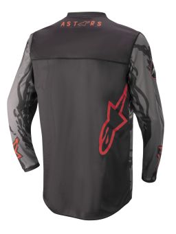 Dres RACER TACTICAL, ALPINESTARS (černá/šedá maskáčová/červená fluo)