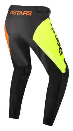 Nohavice RACER COMPASS, ALPINESTARS, detské (černá/žlutá fluo/korálová)