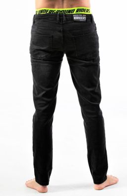 Nohavice, jeansy , SPRINGBASE 101 RIDERS (čierne)