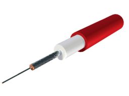 Zapaľovacie kábel 7 mm silikónový s měděným drátem, TESLA (1 m , červený)
